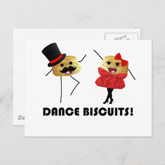 Carte Postale Biscuits de danse ! ! ! (Devant / Derrière)