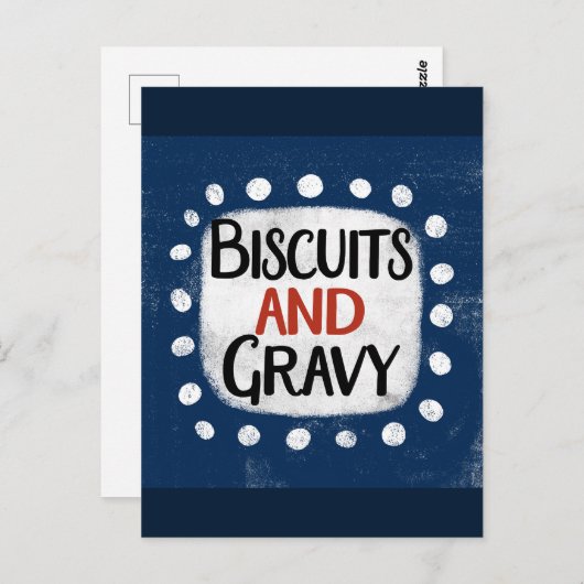 Carte postale Biscuits Et Sauce (Devant / Derrière)