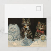 Carte Postale Biscuits Mellin's Food par Louis Wain (Devant / Derrière)