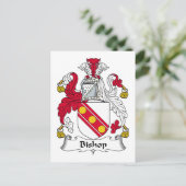 Carte Postale Bishop Family Crest (Debout devant)
