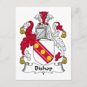 Carte Postale Bishop Family Crest