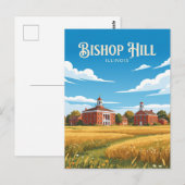 Carte Postale Bishop Hill Illinois (Devant / Derrière)