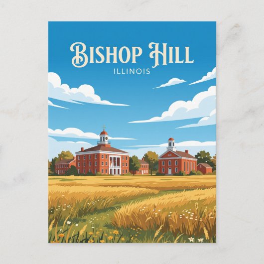 Carte Postale Bishop Hill Illinois (Devant)