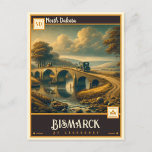 Carte Postale Bismarck, Dakota du Nord   VINTAGE
