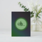 Carte Postale Bismillah - Au nom d'Allah calligraphie verte (Debout devant)