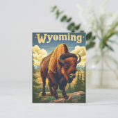 Carte Postale Bison du Wyoming (Debout devant)
