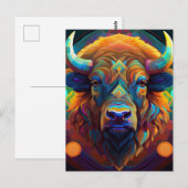 Carte Postale Bison IA (Devant / Derrière)