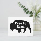 Carte Postale Bison libre de Roam (Debout devant)