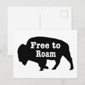 Carte Postale Bison libre de Roam (Devant / Derrière)