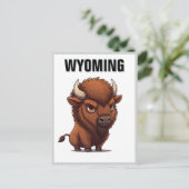 Carte Postale Bison mignon Wyoming (Debout devant)
