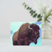 Carte Postale Bison Pop Art (Debout devant)