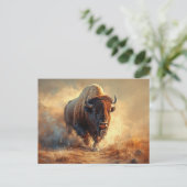 Carte Postale Bison sauvage (Debout devant)