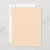 Carte Postale Bisque Beige crème Solid Trend Arrière - plan coul (Devant / Derrière)