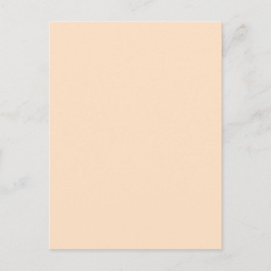 Carte Postale Bisque Beige crème Solid Trend Arrière - plan coul (Devant)