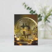 Carte Postale bitcoin (Debout devant)