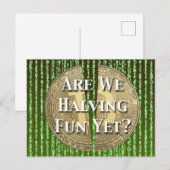 Carte Postale Bitcoin Halving, événement (Devant / Derrière)
