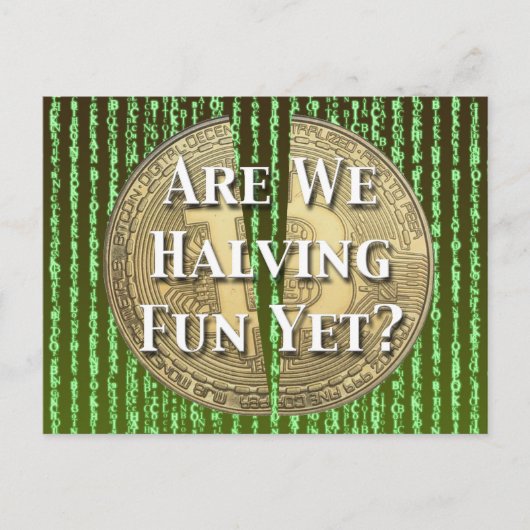 Carte Postale Bitcoin Halving, événement (Devant)