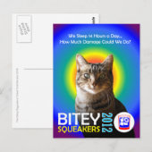 Carte postale Bitey/Squeakers Ticket (TM) 3 (Devant / Derrière)