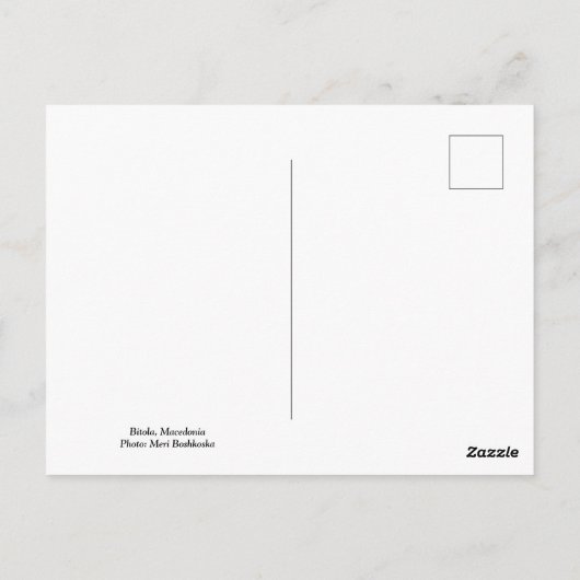 Carte postale Bitola, Macédoine (Dos)