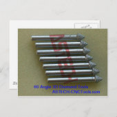 Carte Postale Bits de routeur CNC pour la Belle gravure de pierr (Devant / Derrière)