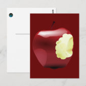 Carte Postale Bitten Apple (Devant / Derrière)