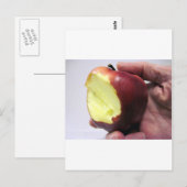 Carte Postale Bitten Red Apple (Devant / Derrière)