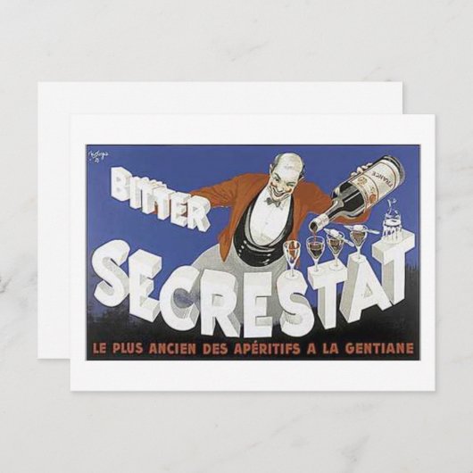 Carte Postale Bitter Secrestat (Devant / Derrière)