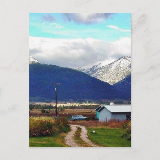 Carte Postale Bitterroot Mountains Ferme Parents (Devant)