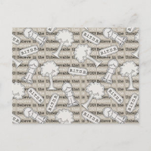 Carte Postale BITUB Motif (Croyez en l'incroyable)