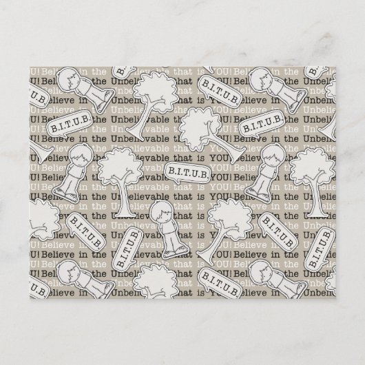 Carte Postale BITUB Motif (Croyez en l'incroyable) (Devant)