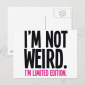 Carte Postale bizarre (Devant / Derrière)