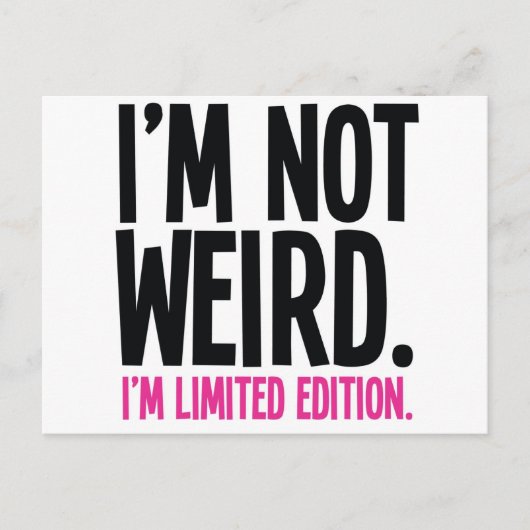 Carte Postale bizarre (Devant)