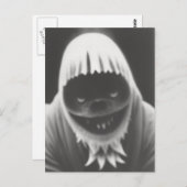 Carte postale Bizarre Monster Halloween (Devant / Derrière)
