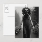 Carte postale Bizarre Monster Halloween (Devant / Derrière)