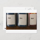 Carte Postale "Bla, Bla, Bla" - Numéro d'appel de la bibliothèqu (Devant / Derrière)