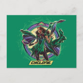 Carte Postale Black Adam | Graphique de caractères de cyclone (Devant)
