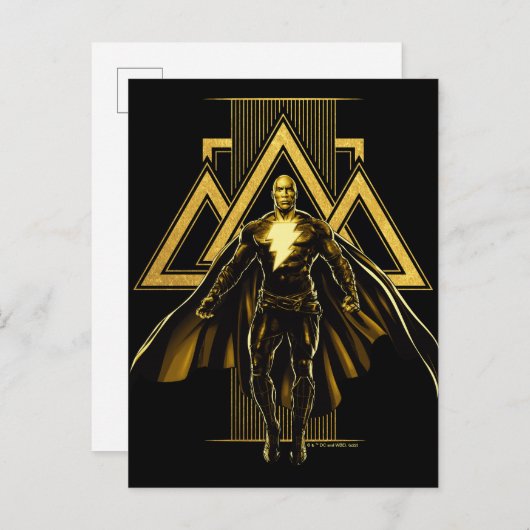 Carte Postale Black Adam Triangular Pillar Graphic (Devant / Derrière)