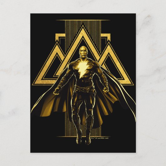 Carte Postale Black Adam Triangular Pillar Graphic (Devant)