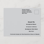 Carte Postale Black And Gray Abstract Graphic Art Design (Dos)