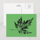Carte postale "Black and Green Maple" (Devant / Derrière)