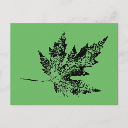 Carte postale "Black and Green Maple" (Devant)