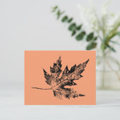 Carte postale "Black and Peach Maple" (Debout devant)