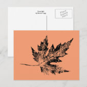 Carte postale "Black and Peach Maple" (Devant / Derrière)