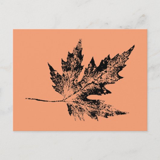 Carte postale "Black and Peach Maple" (Devant)