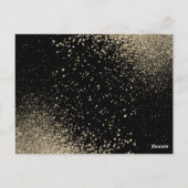 Carte Postale Black and Rose Gold Parties scintillant 50e annive (Dos)