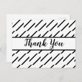 Carte Postale Black and White Crisp et Merci classique (Devant / Derrière)