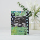 Carte Postale Black and White Face (Debout devant)