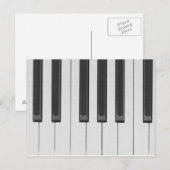Carte postale Black and White Notes (Devant / Derrière)