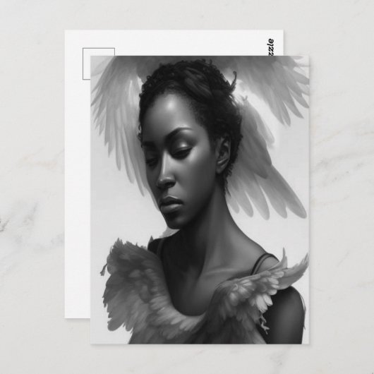 Carte postale Black Angel (Devant / Derrière)
