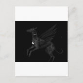Carte Postale Black Angel Greyhound (Devant)